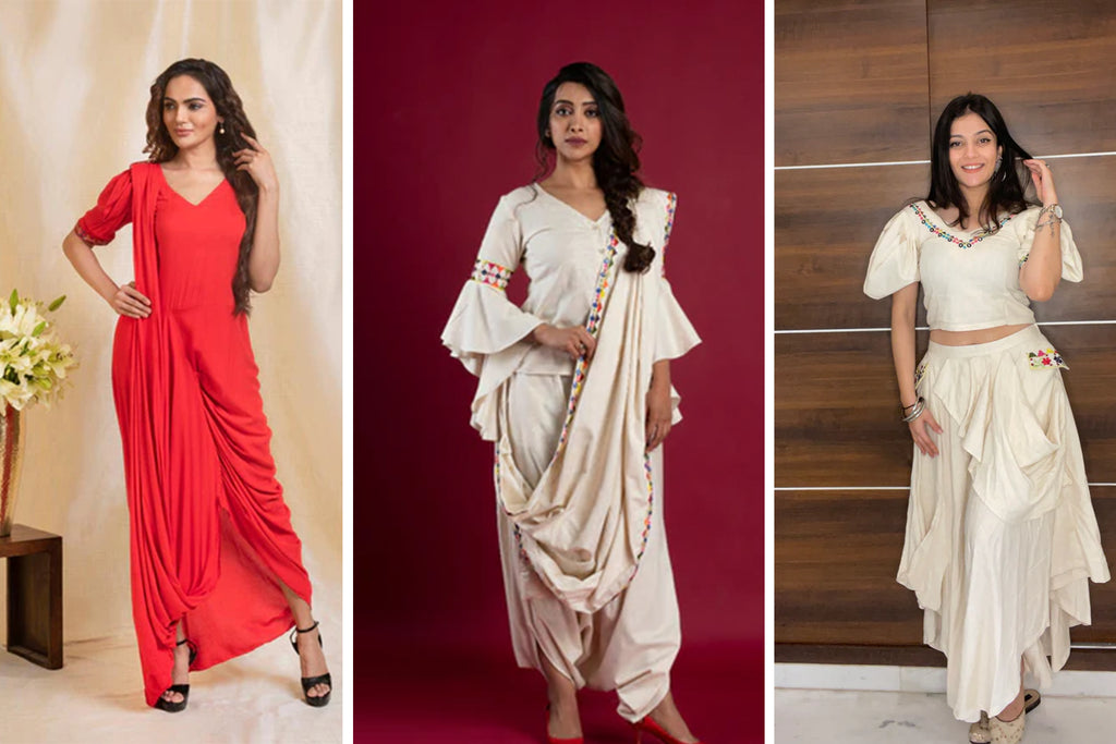 Best Indo-Western Drape Dresses You'll Love to Wear