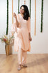 PEACH POTLI DRESS