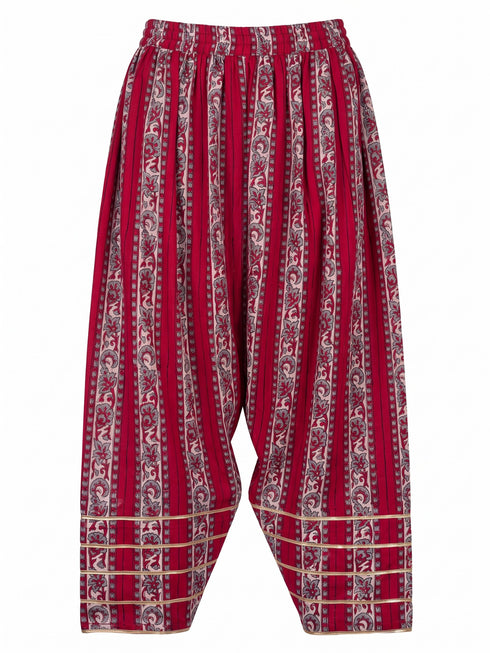 Red Floral Printed Farsi Set