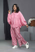 Designer Pink Ikat Women Coord Set , Full View