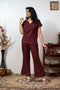 MAROON COORD SET