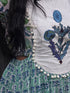 Blue Green Jaipuri Tier Dress