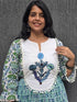 Blue Green Jaipuri Tier Dress