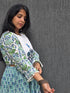 Blue Green Jaipuri Tier Dress