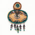 Teal Blossom Artisan Earrings