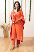 ORANGE KAFTAN /PANT WITH POTLI