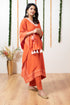 ORANGE KAFTAN /PANT WITH POTLI
