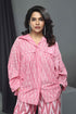 Designer Pink Ikat Women Coord Set , Front View