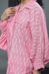 Designer Pink Ikat Women Coord Set , Side View