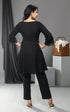 Black Formal Women Coord Set , Back