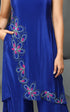 ROYAL BLUE HAND EMBROIDERY COORD SET