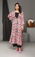 Floral Jacket Set Women Dress , Front View