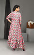 Floral Jacket Set Women Dress , Back View