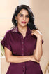 WINE SHIRT WITH KALI PANT