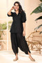 Black Dhoti/Top Women Dress , Front