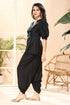 Black Dhoti/Top Women Dress , Side View