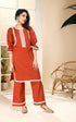 BROWN KURTA/PANT WITH POTLI