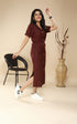 MAROON DRESS