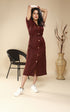MAROON DRESS