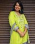 Lime Green Embroidered Farsi Suit Set