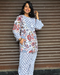 Blue Floral & Geometric Printed Cotton Co-Ord Set