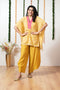YELLOW SHORT KAFTAN TOP/PANT