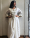 White Embroidered Dhoti Kurta Set
