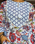 Blue Floral & Geometric Printed Cotton Co-Ord Set