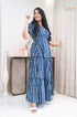 Indigo Wrap Around Women Dress , Side View