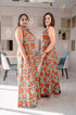 Orange Jaipuri Women Jumpsuit
