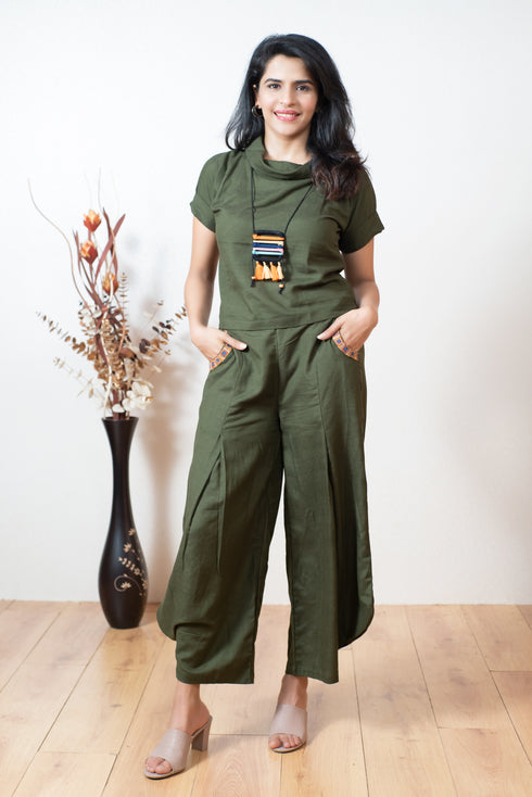 MOSS GREEN COORD SET