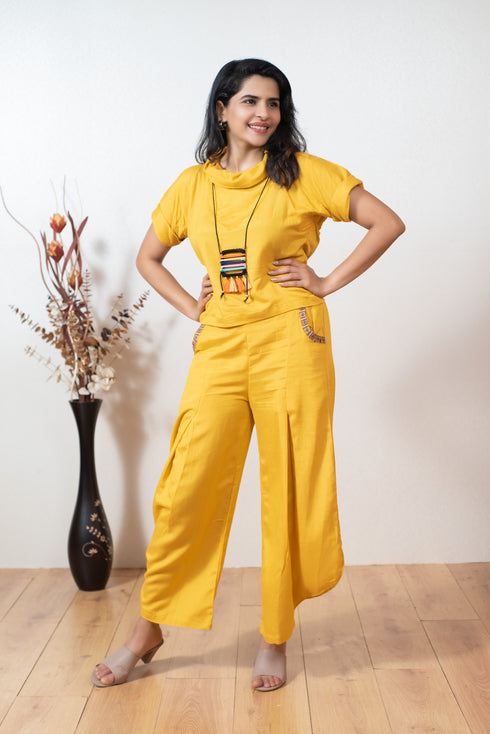 MUSTARD YELLOW COORD SET