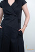 Designer Black Women Jumpsuit , Detail View