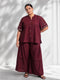 MAROON AFGAN EMBROIDERY CO-ORD SET