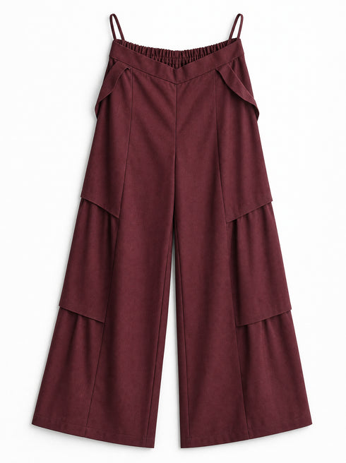 MAROON AFGAN EMBROIDERY CO-ORD SET