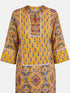 Yellow Floral Printed Farsi Set