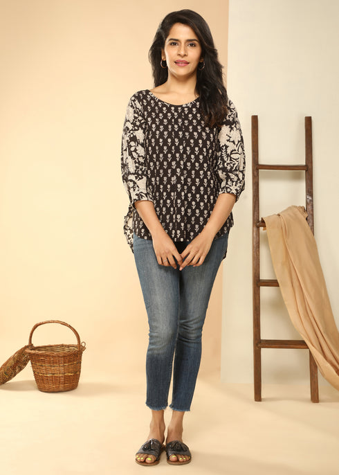 BLACK COTTON TOP