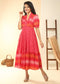 RED IKAT DRESS