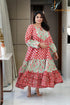 RED/GREEN COTTON JAIPURI DRESS
