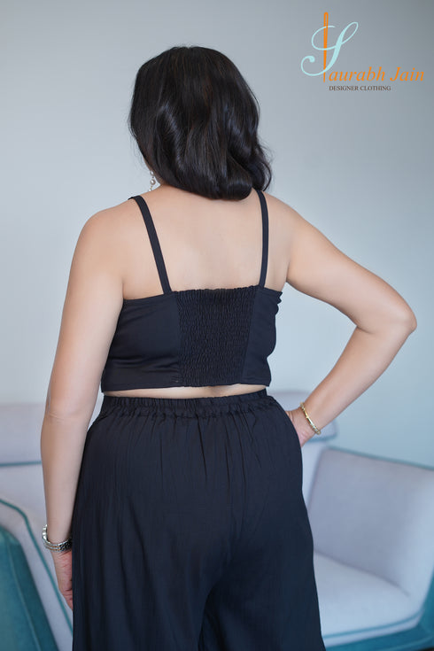 BLACK/WHITE JACKET SET