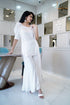 WHITE KALI PANT/KURTI SET