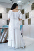 WHITE KALI PANT/KURTI SET