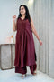 Maroon Kurta/Pant Women Dress ,Full View
