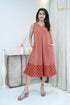 BROWN A-LINE DRESS