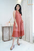 BROWN A-LINE DRESS