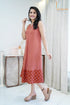 BROWN A-LINE DRESS