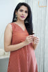 BROWN A-LINE DRESS
