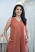 BROWN A-LINE DRESS