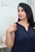 Designer Navy Blue Women Kurta/Pant, Detail Kurta View