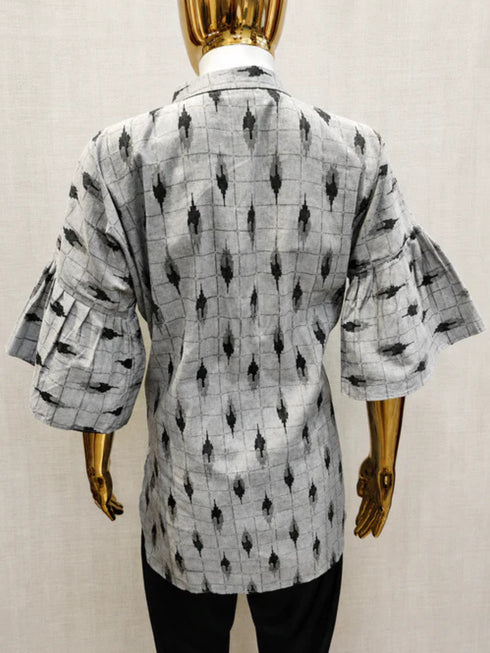 Grey and Black Tunic with Tulip Pants